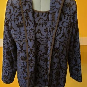 Susan Graver tank and matching jacket